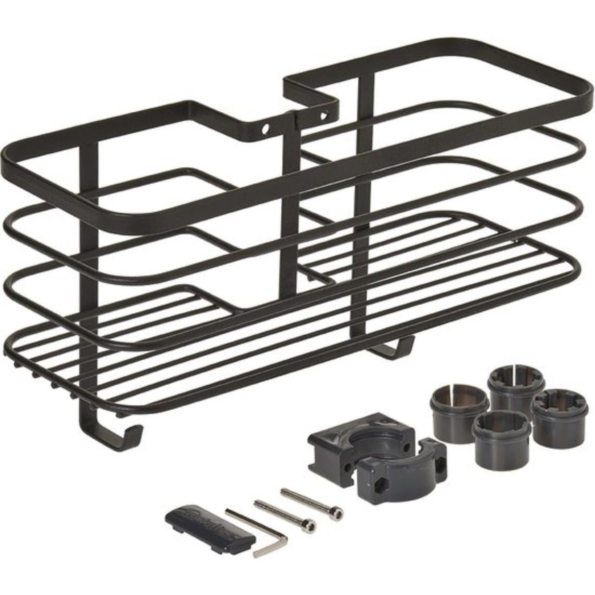 Metaltex origin lava touch brusestang til brusesøjle 29x11x15cm mat sort (hæng uden boring)
