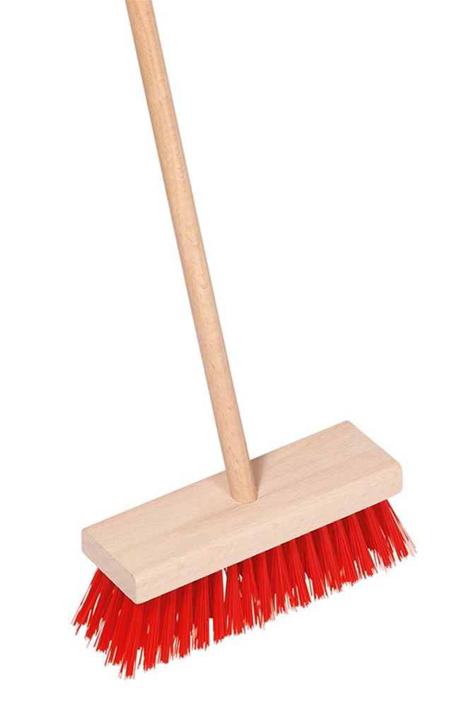Goki børnebørste 65 cm rød