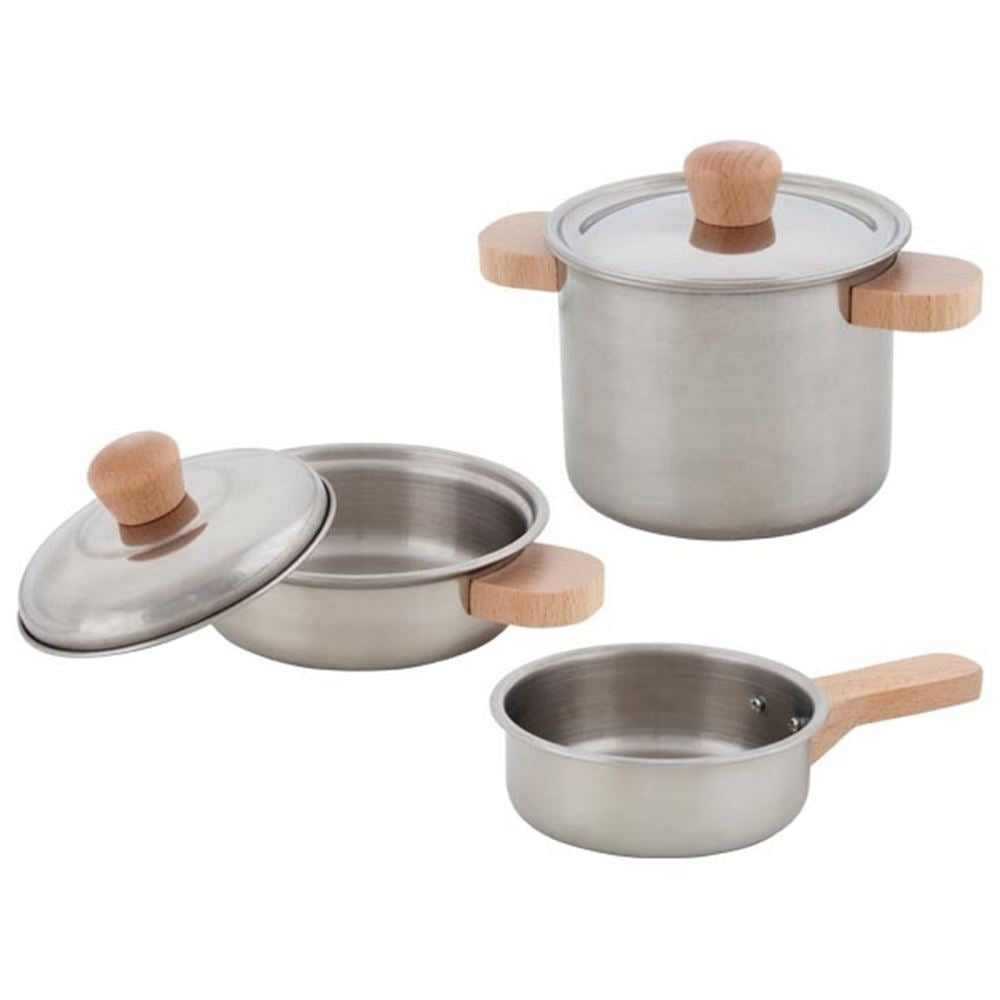 Goki kogesæt, 2 gryder og 1 pande. 5 stk. 3+