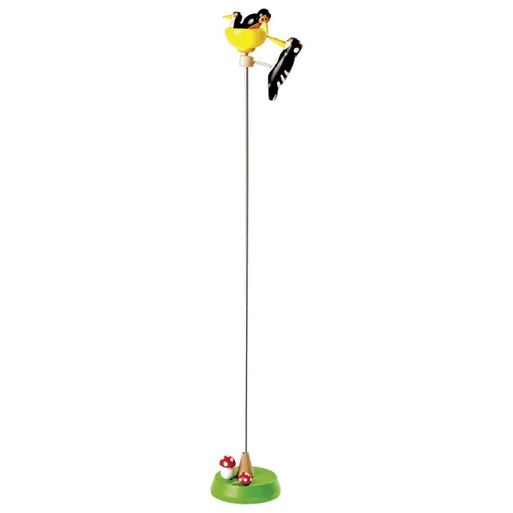 Bankende spætte med unger. 42,5 cm. 3+