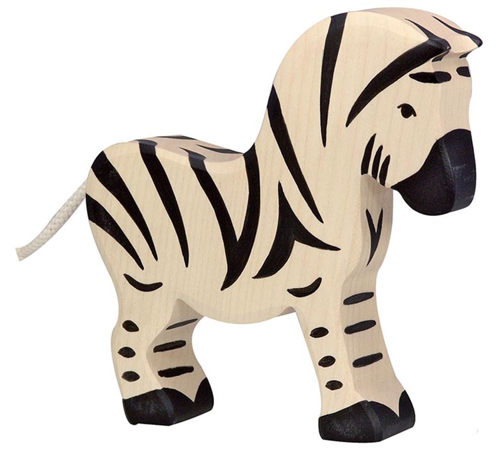 Goki holztiger zebra. 15 cm.