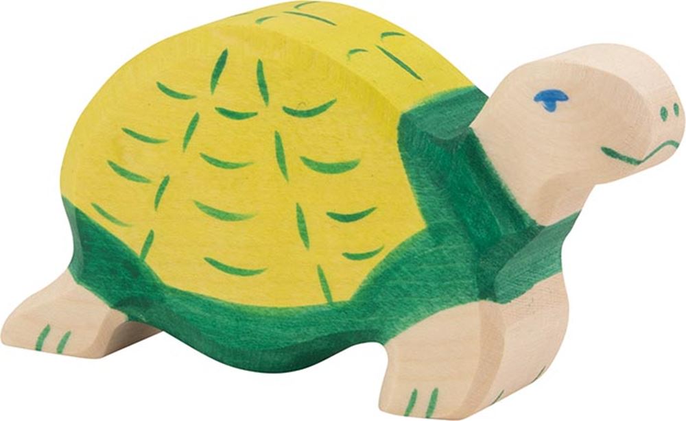 Holztiger skildpadde. 10 cm.