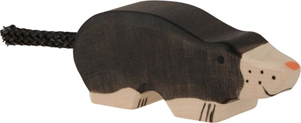 Holztiger muldvarp. 7,5 cm.