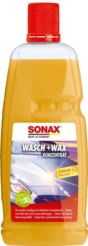 Sonax bilshampoo vask voks vask voks 1 l pet flaske