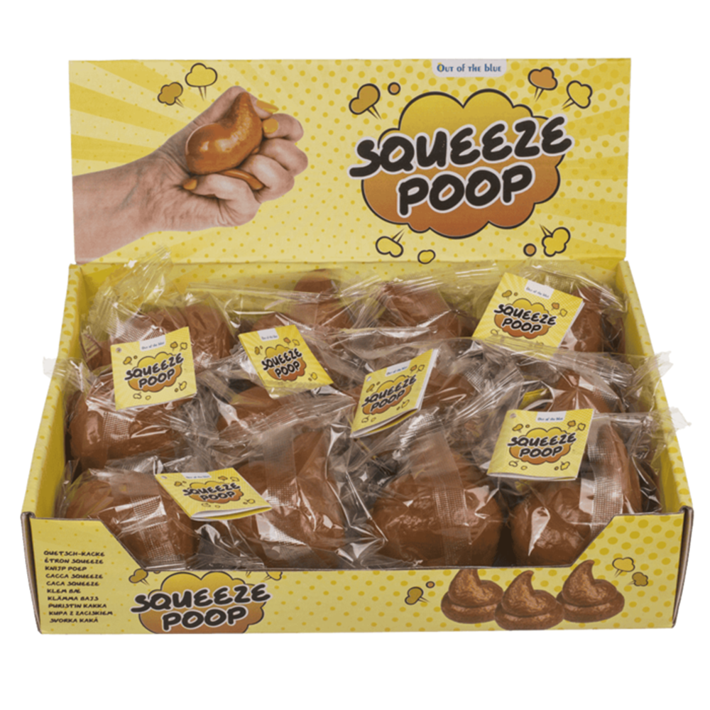 Dsp squeeze poop, ca. 7 x 6 cm. 12 stykker i