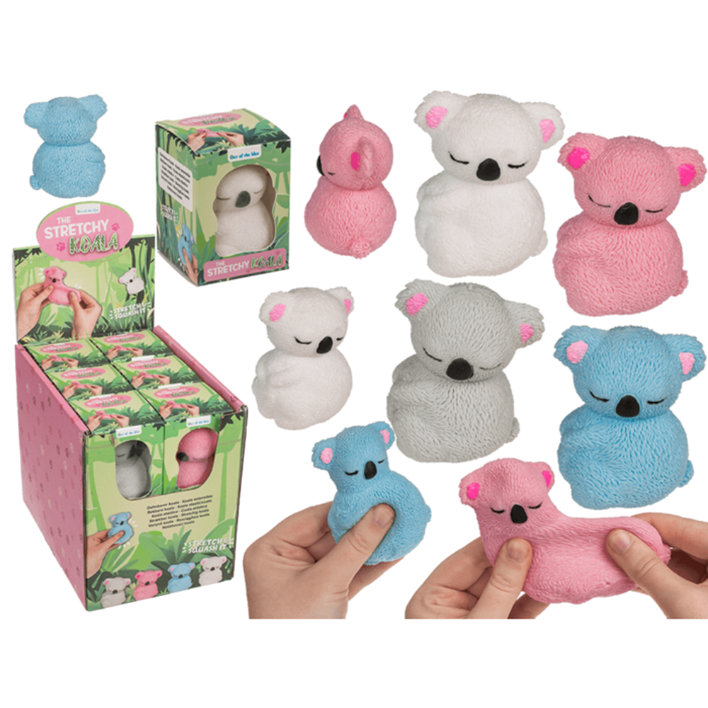 Dsp stretch koala, 7,5 cm. 4 farver. 12
