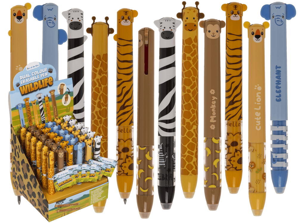 Dsp tofarvet sletbar pen, 6 ass