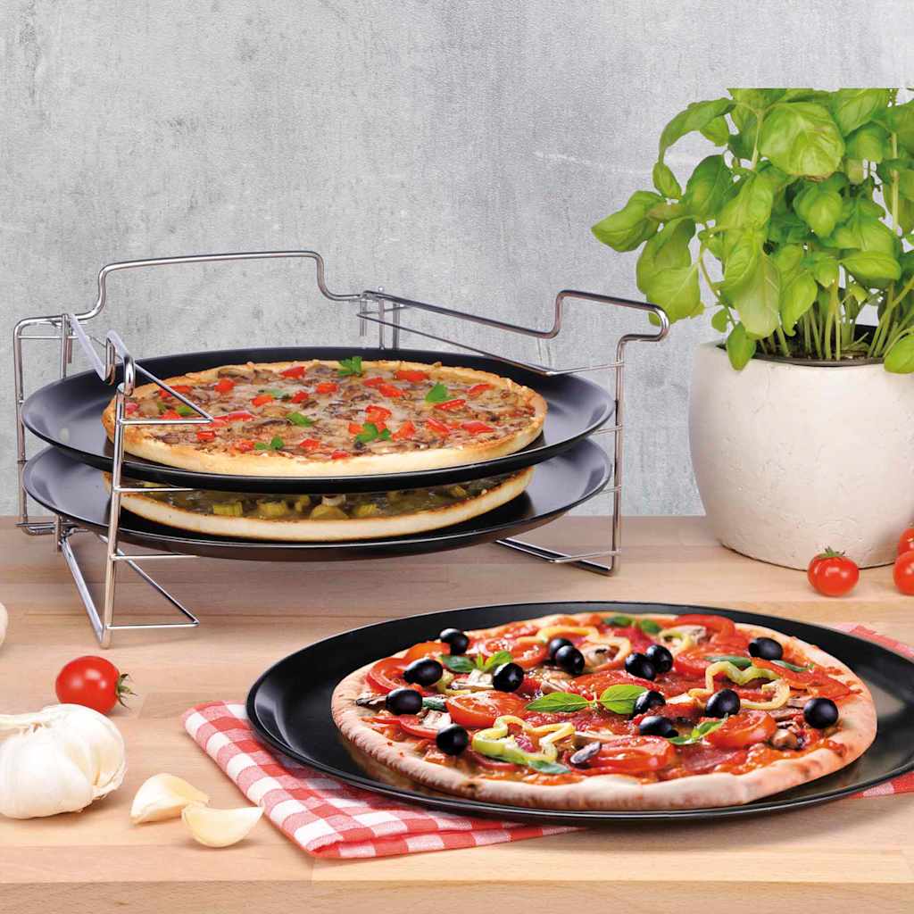 Hej 4-delt pizza bak sæt sort