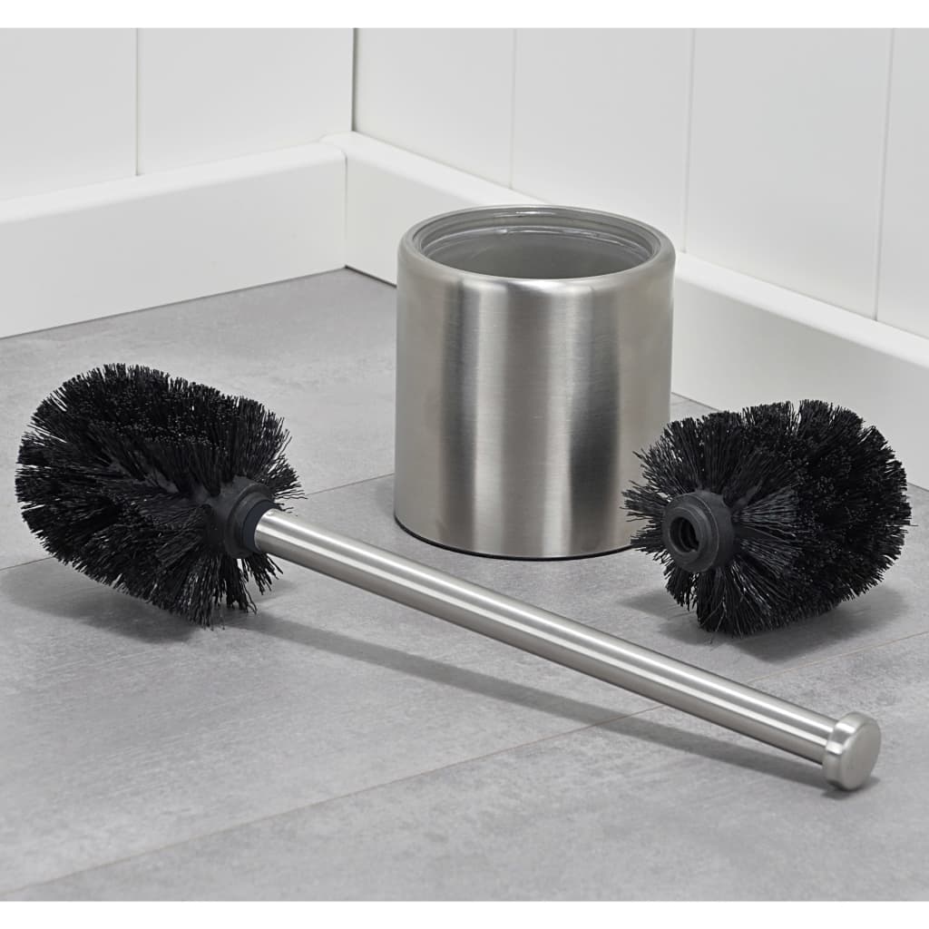 Hej toiletbørste med holder 10 cm rustfrit stål