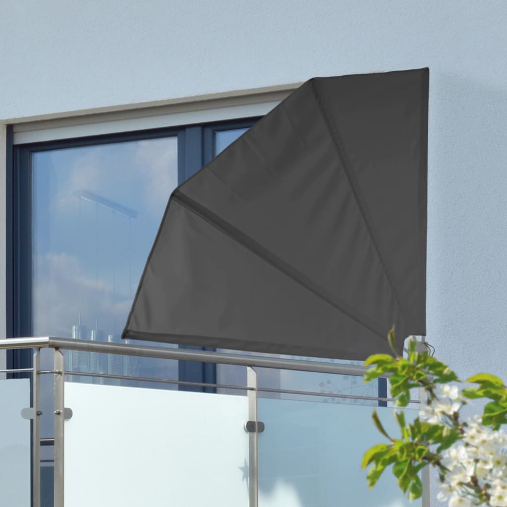 Hej Hi balkonskærm 1,2x1,2 m polyester sort