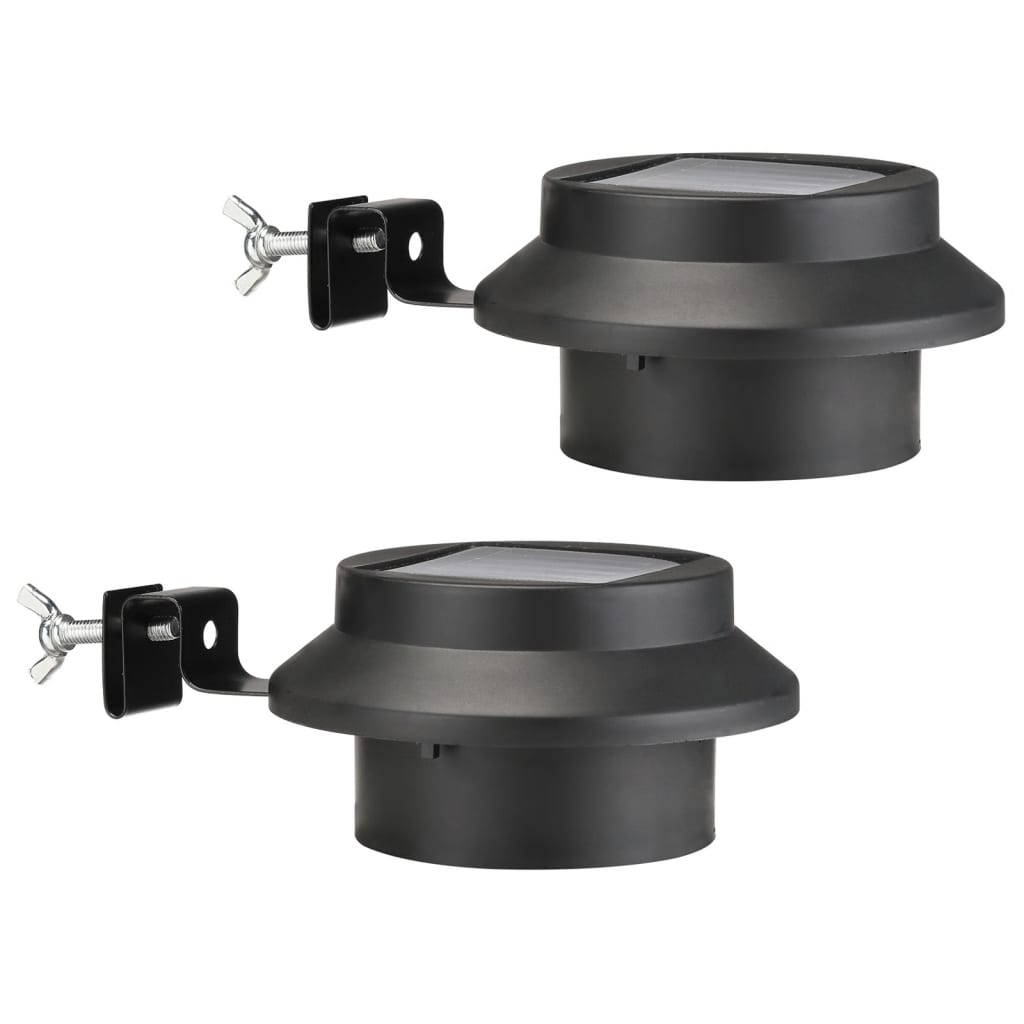 Hej tagrutter lampe Solar ledet 2. sort sort