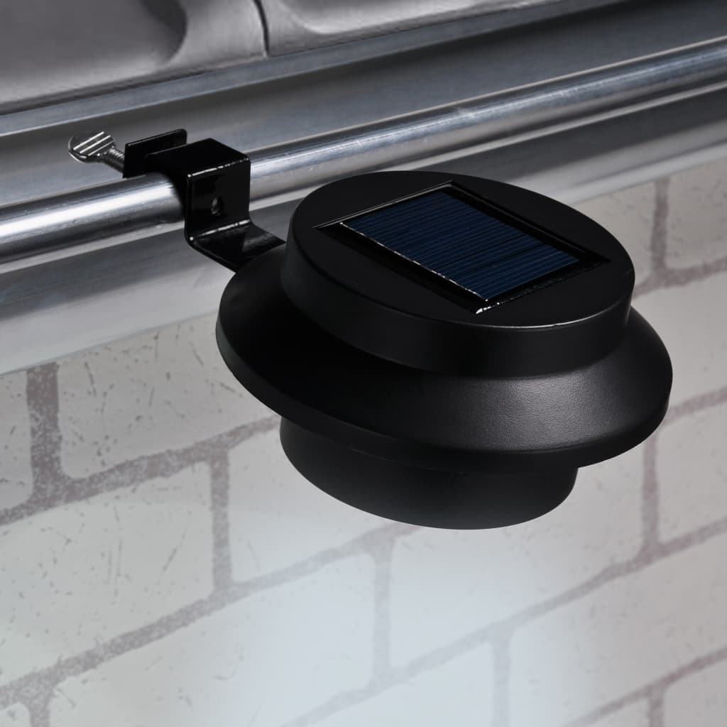 Hej tagrutter lampe Solar ledet 2. sort sort