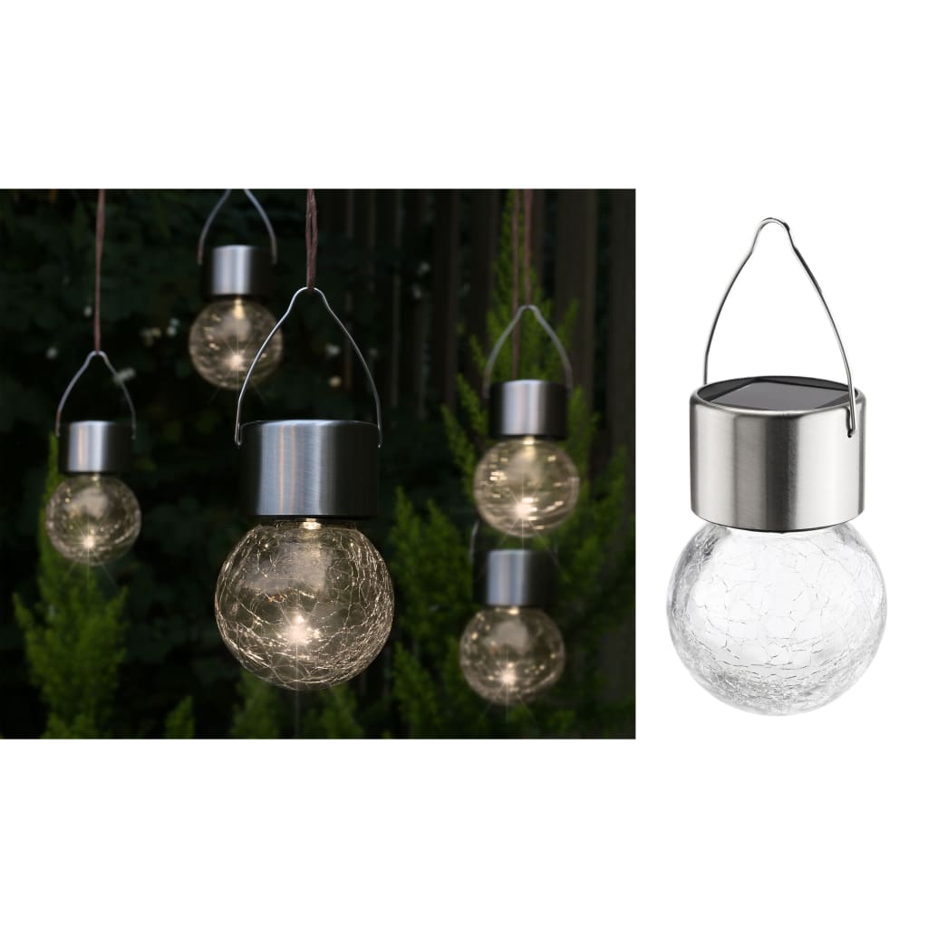 Hej hej Solarhangers førte 5 st Craquele Glass