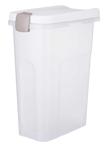 Trixie beholder lufttæt aflåselig plastik gennemsigtig hvid hvid