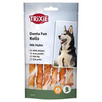 Trixie Denta Fun Chicken Tewing Rolls