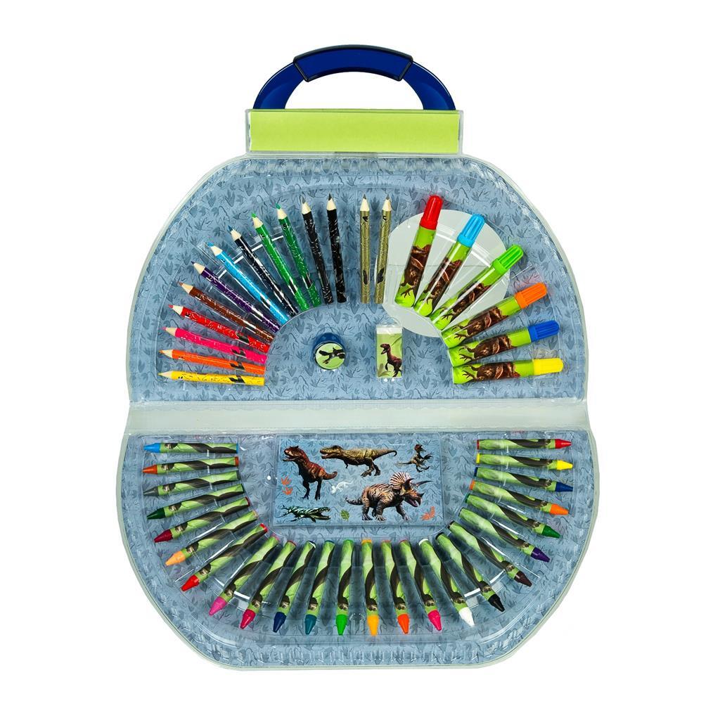 Andre mærker dinosaur farve etui 51 stk