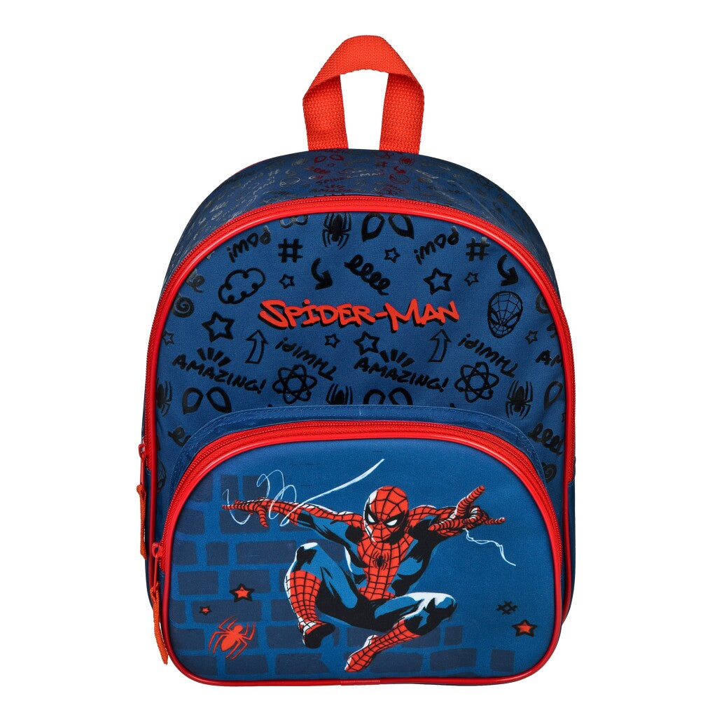 Undercover rygsæk med spiderman frontlomme