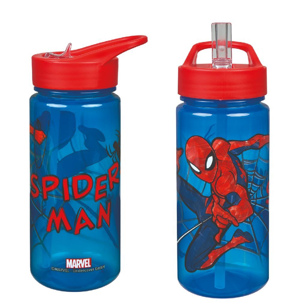 Spiderman drikkekop 500 ml blå rød