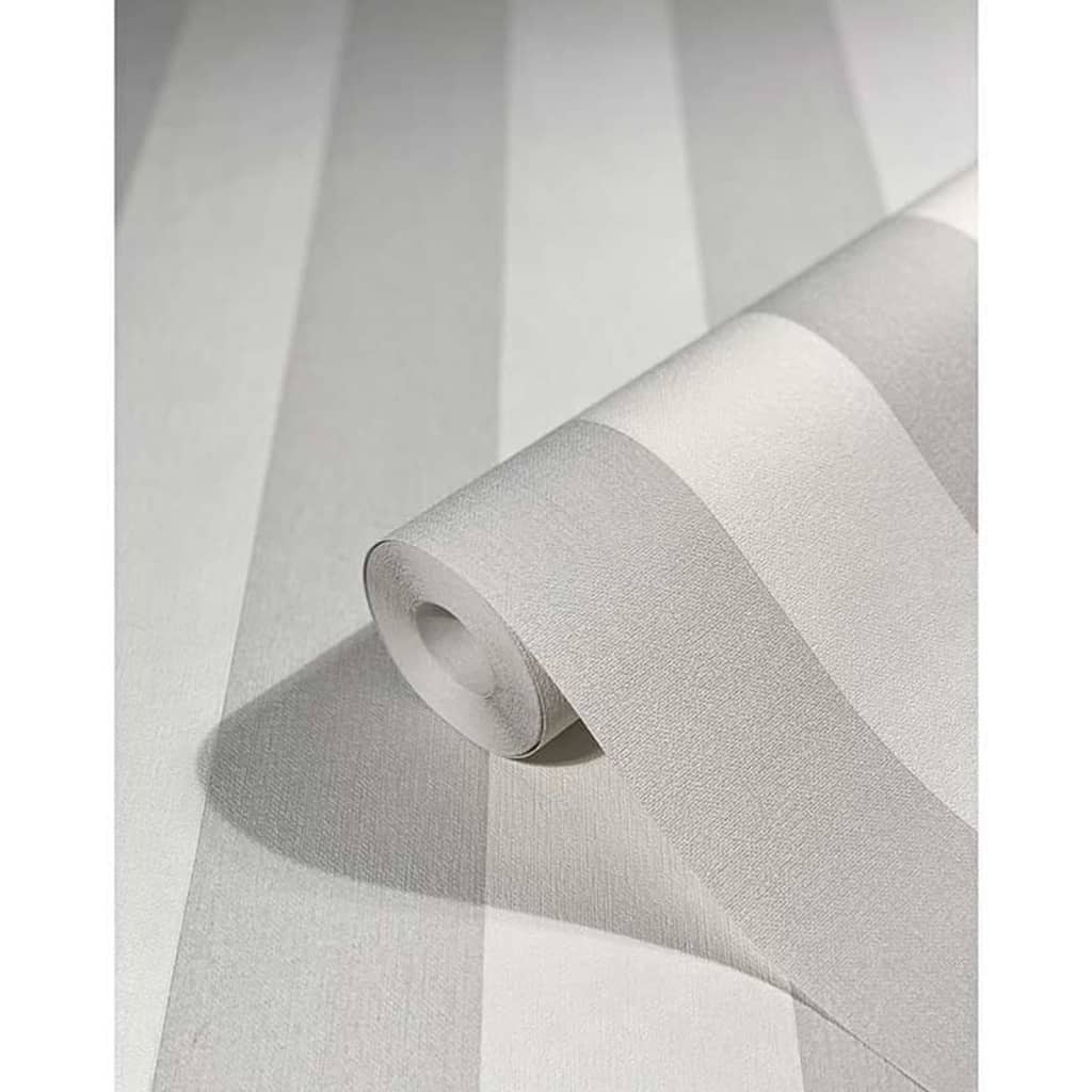 Noordwand Noordwand tapet Topchic Stripes Light Gray and White