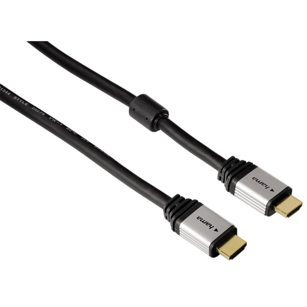 Hama HDMI kabel 5 stjerner 1,8 m sort sølv
