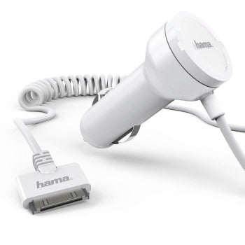 Hama 12 24v biloplader til iPhone hvid