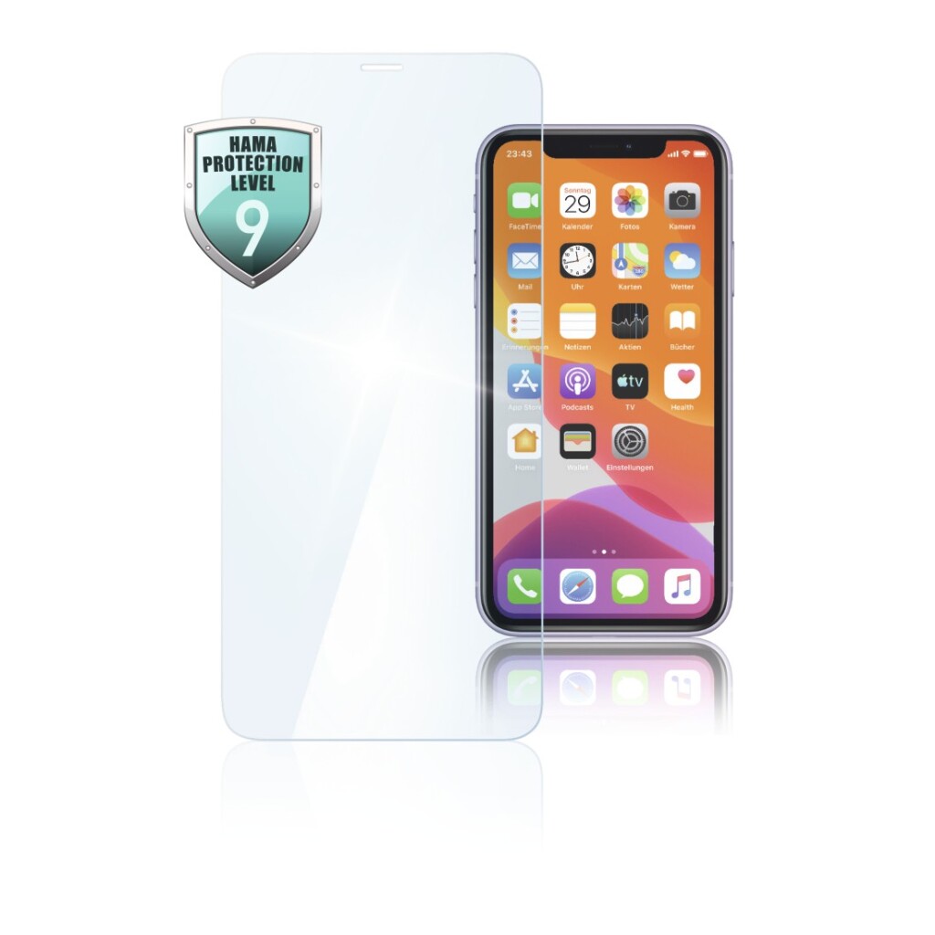 Hama Glass Screen Protector Premium krystalglas til iPhone 11