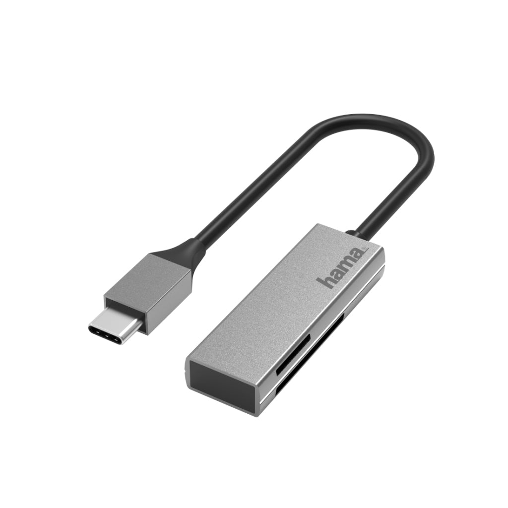 Hama USB-kortlæser USB-C USB 3.0 SD MicroSD Alu