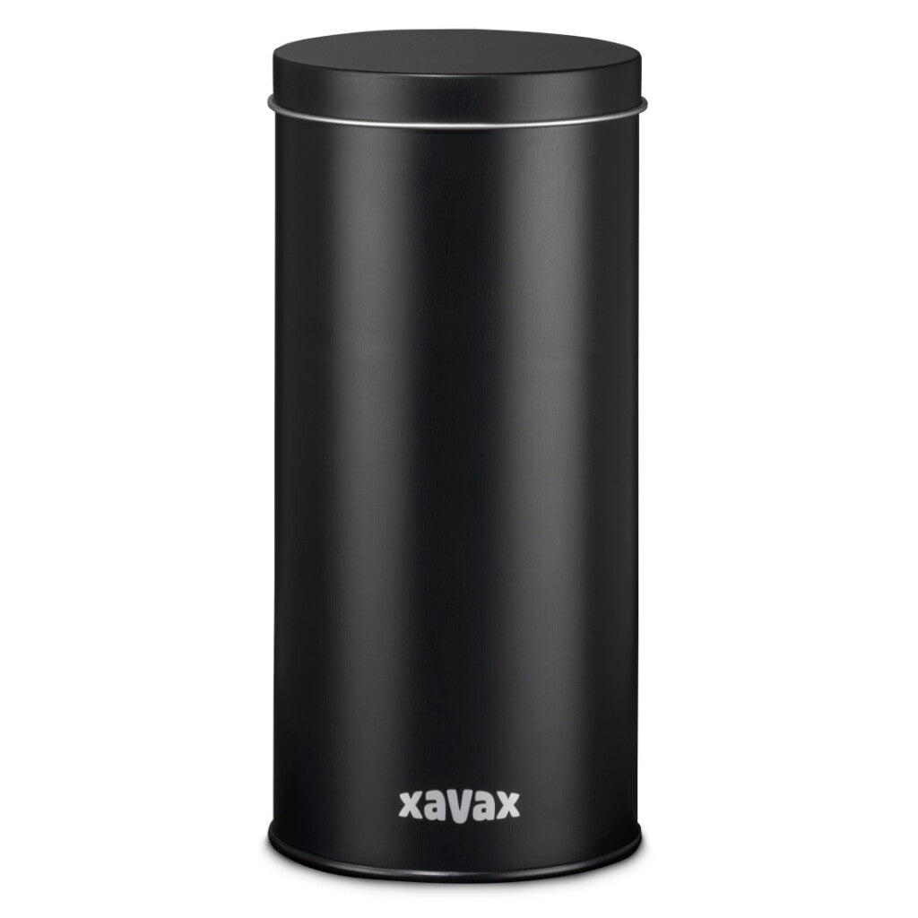 Xavax kaffepude dåse til opbevaring af 20 Senseo pods etc. metal sort