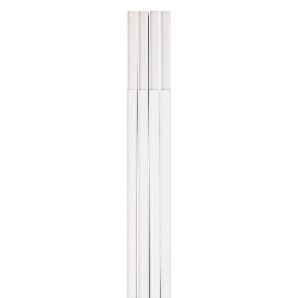 Hama kabelkanal selvklæbende halvrund 100x1,1x1 cm 4 stk PVC hvid