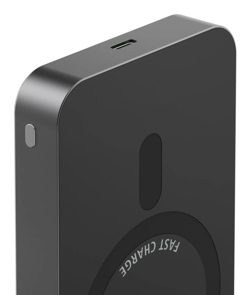 Hama qi2 trådløs strømpakke 10000mah induktiv opladning antracit