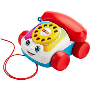 Fisher-price småbørnstelefon - med træksnor - legetøjstelefon