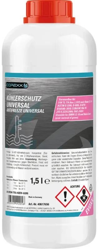 Corexx kühlerschutz uni evoxx frostvæske 1,5 l universal evoxx