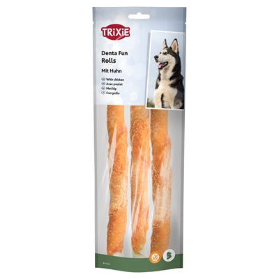 Trixie Denta Fun Chicken Tewing Rolls