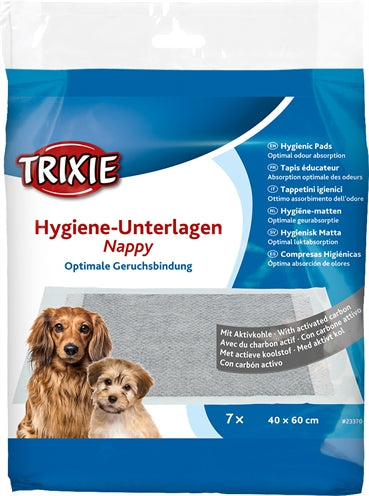 Trixie hvalpepuder ble med carbon
