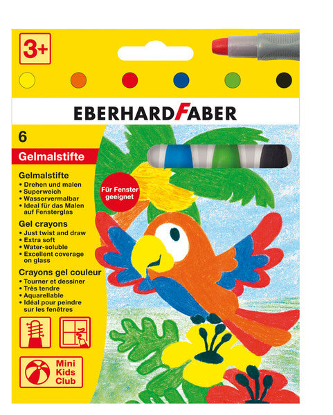 Eberhard faber ef-529006 gelfarvede blyanter 6 farver i papkasse