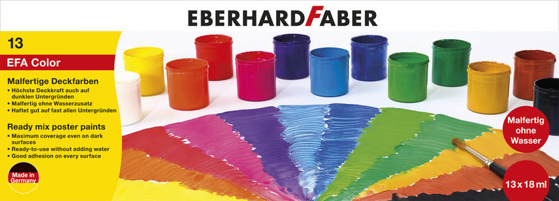 Eberhard faber malingssæt - klar til brug - 13 farver - ef-575613