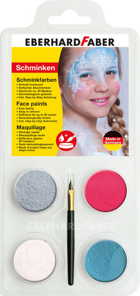 Eberhard Faber EF-579021 Princess Makeup Sølv, Rød, Hvid og Blå
