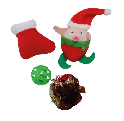 Croci Xmas kat slikkepind med legetøj