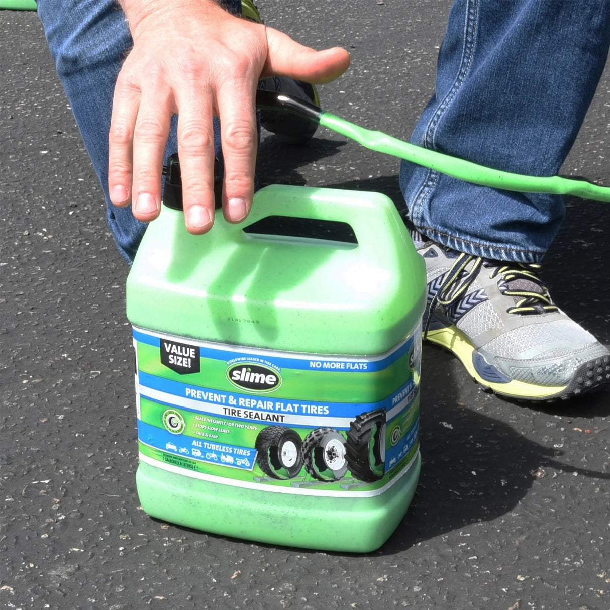 Slime off-highway dæk anti-punktur middel 3,8 ltr
