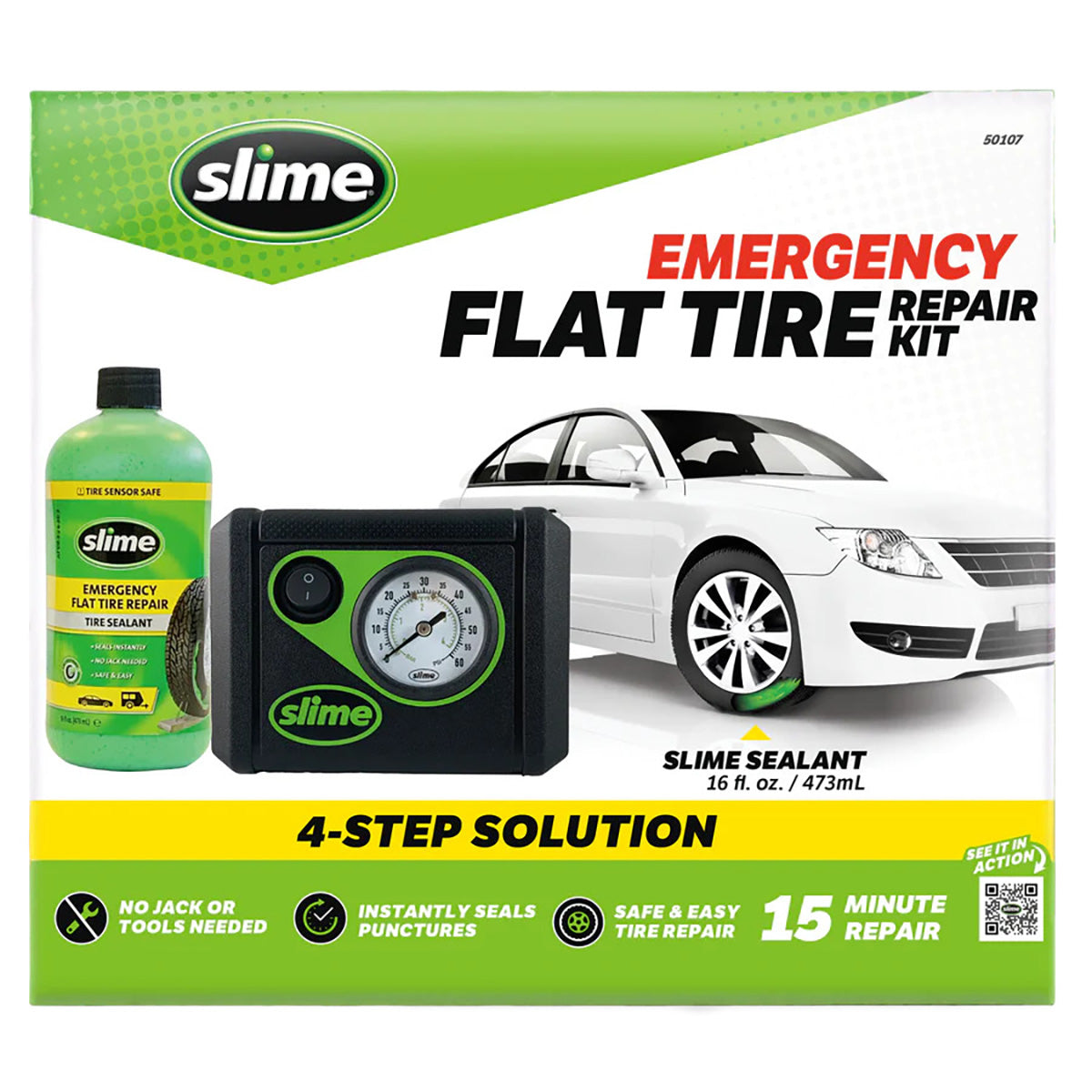 Slime smart reparation nødreparationssæt til flade dæk