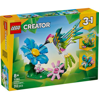 Lego ® creator 3i1 vilde dyr: farverig kolibri - 31384