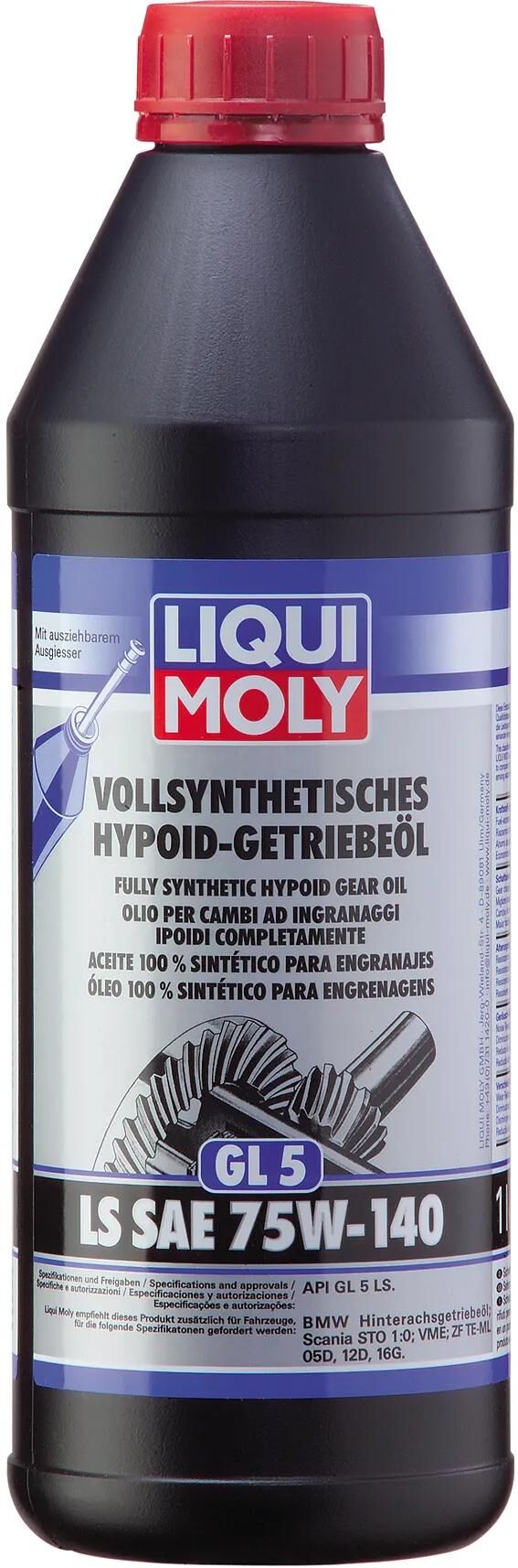 Liqui moly getriebeöl gl5 gearolie gl5 ls 1ltr. 75W-140