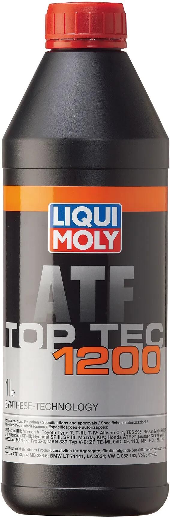 Liqui moly transmissionsolie top tec atf 1200 getr-oel toptec atf1200 plastikflaske 1l