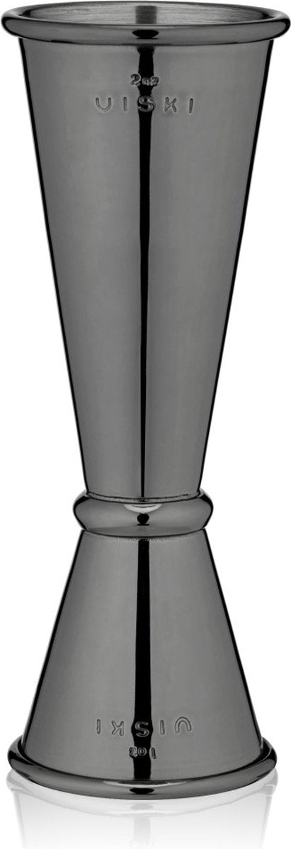 Viski makoto jigger - rustfrit stål - 30 60ml - gunmetal