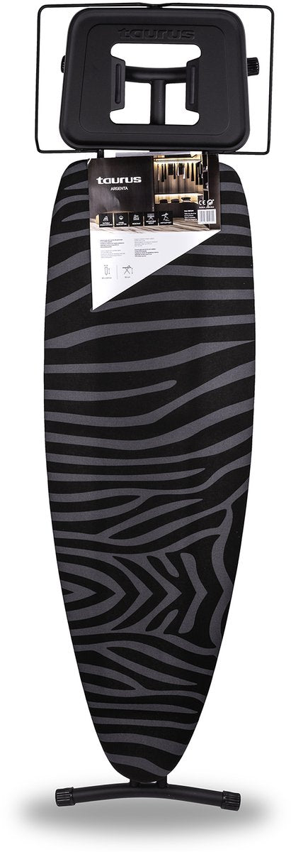 Taurus argenta plus - strygebræt - 125 x 41 cm - justerbar op til 93 cm - med strygeholder