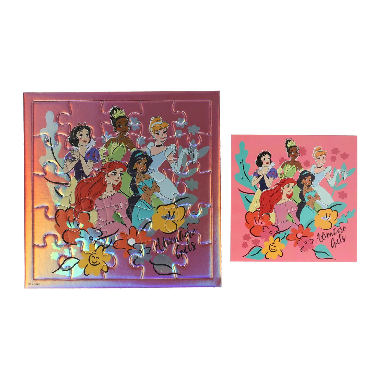 Disney puslespil kort prinsesse kort og konvolut