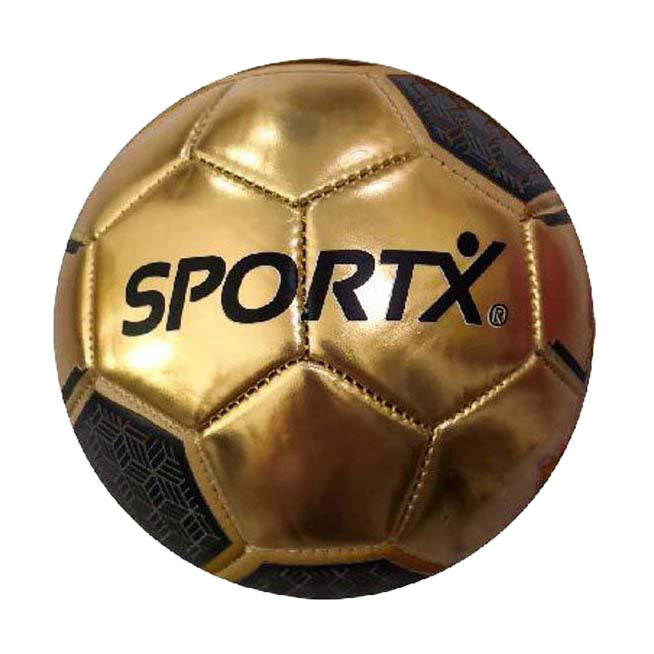 Gylden fodbold størrelse 2, 10 cm
