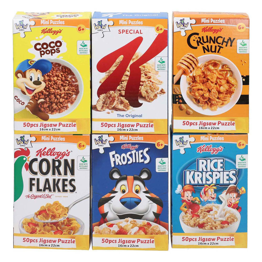 Mini puslespil kellogs - 50 stk.
