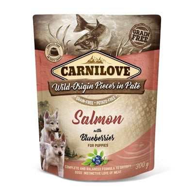 Carnilove Dog Pouch Salmon Blueberry til hvalpe