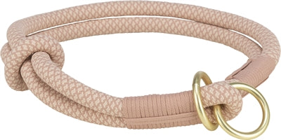 Trixie hundehalsbånd blød halv-slip pink lys pink